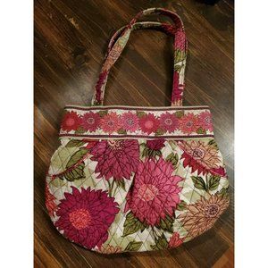 VERA BRADLEY Morgan HELLO DAHLIA! Shoulder Tote Purse Handbag